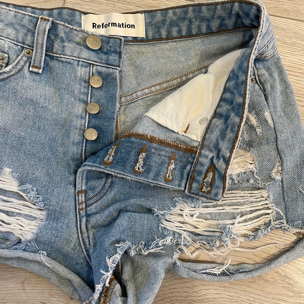Reformation Jean Shorts